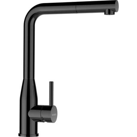 SCHOCK KETO GRIFO MONOCOMANDO PARA FREGADERO EXTRAÍBLE ACERO INOXIDABLE GUN METAL