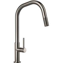 SCHOCK TALINOS SINGLE LEVER KITCHEN SINK MIXER TAP WITH PULL OUT SPRAY STAINLESS STEEL