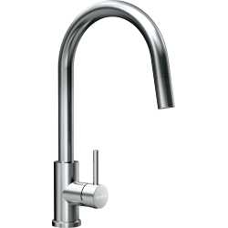 SCHOCK PRIMA SINGLE LEVER KITCHEN SINK MIXER TAP WITH PULL OUT SPRAY STAINLESS STEEL