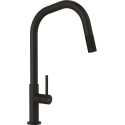 SCHOCK TALINOS SINGLE LEVER KITCHEN SINK MIXER TAP WITH PULL OUT SPRAY MATT BLACK