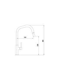 SCHOCK TALINOS SINGLE LEVER KITCHEN SINK MIXER TAP WITH PULL OUT SPRAY MATT BLACK