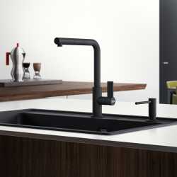 FRANKE NEPTUNE EVO EINHAND SPÜLTISCHMISCHER BLACK MATT