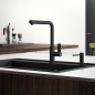 FRANKE NEPTUNE EVO ROBINET MITIGEUR MONOCOMMANDE AVEC DOUCHETTE BLACK MATT