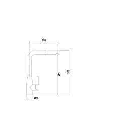 SCHOCK KETO GRIFO MONOCOMANDO PARA FREGADERO EXTRAÍBLE ACERO INOXIDABLE WHITE GOLD