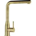 SCHOCK KETO SINGLE LEVER KITCHEN SINK MIXER TAP WITH PULL OUT SPRAY WHITE GOLD
