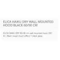 ELICA HAIKU DRY WALL MOUNTED HOOD BLACK 60/90 CM