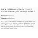 ELICA FILTERING INSTALLATION KIT UNDER PLINTH (MIN H6CM) FOR LHOV