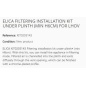 ELICA KIT D’INSTALLATION RECYCLAGE INTERIEUR PLINTHE (MIN H6CM) POUR LHOV