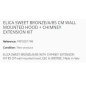 ELICA SWEET BRONZE/A/85 CM + KAMIN ERWEITERUNGSSATZ WANDHAUBE EEK A