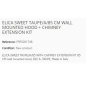ELICA HOTTE DÉCORATIVE MURALE SWEET TAUPE/A/85 CM + KIT EXTENSION CHEMINÉE CL. A