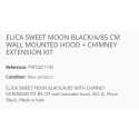 CAPPA A PARETE ELICA SWEET MOON BLACK/A/85 CM + KIT ESTENSIONE CAMINO CLASSE A
