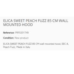 ELICA SWEET PEACH FUZZ WANDHAUBE 85 CM EEK A
