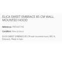 CAPPA A PARETE ELICA SWEET EMBRACE 85 CM CLASSE A