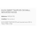 CAPPA A PARETE ELICA SWEET TAUPE 85 CM CLASSE A