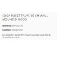 ELICA SWEET TAUPE WANDHAUBE 85 CM EEK A