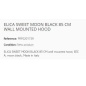 CAPPA A PARETE ELICA SWEET MOON BLACK 85 CM CLASSE A