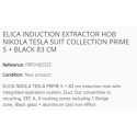 ELICA INDUCTION EXTRACTOR HOB NIKOLA TESLA SUIT COLLECTION PRIME S + BLACK 83 CM