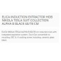 ELICA INDUKTIONSKOCHFELD NIKOLA TESLA  SUIT COLLECTION ALPHA B SCHWARZ 60/78 CM