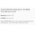 ELICA VERITAS BI36 BUILT-IN WINE CELLAR 60x72 CM