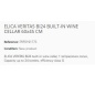 ELICA VERITAS BI24 BUILT-IN WINE CELLAR 60x45 CM