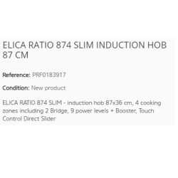 ELICA RATIO 874 SLIM INDUKTIONSKOCHFELD 87 CM