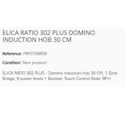 ELICA RATIO 302 PLUS DOMINO INDUCTION HOB 30 CM