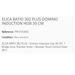 ELICA RATIO 302 PLUS DOMINO INDUCTION HOB 30 CM