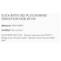 ELICA RATIO 302 PLUS PIANO COTTURA DOMINO A INDUZIONE 30 CM