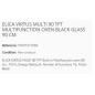 ELICA VIRTUS MULTI 90 TFT EINBAUBACKOFEN SCHWARZ 90 CM