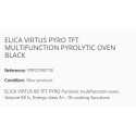 ELICA VIRTUS PYRO TFT MULTIFUNCTION PYROLYTIC OVEN BLACK