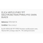ELICA VIRTUS PYRO TFT FOUR PYROLYTIQUE MULTIFONCTION NOIR