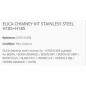 ELICA CHIMNEY KIT STAINLESS STEEL H185+H185 ELICA CHIMNEY KIT STAINLESS STEEL H185+H185