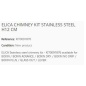 ELICA CHIMNEY KIT STAINLESS STEEL H12 CM ELICA CHIMNEY KIT STAINLESS STEEL H12 CM