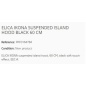 ELICA IKONA INSELHAUBE SCHWARZ 60 CM