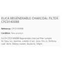 ELICA REGENERABLE CHARCOAL FILTER CFC0140088