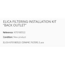 ELICA FILTERING INSTALLATION KIT “BACK OUTLET”