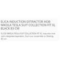 ELICA INDUCTION EXTRACTOR HOB NIKOLA TESLA SUIT COLLECTION FIT XL BLACK 83 CM