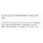 ELICA GETUP DOWNDRAFT HOOD 90 CM