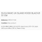 CAPPA A ISOLA ELICA WAVE UX NERO Ø 51 CM CAPPA A ISOLA ELICA WAVE UX NERO Ø 51 CM
