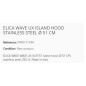 ELICA WAVE UX INSELHAUBE Ø 51 CM EDELSTAHL