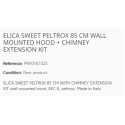 ELICA SWEET PELTROX 85 CM WALL MOUNTED HOOD + CHIMNEY EXTENSION KIT