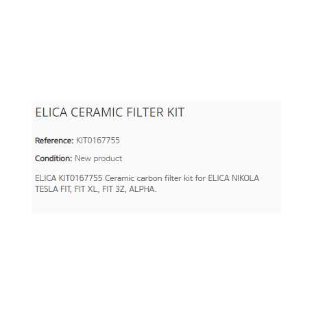 ELICA CERAMIC FILTER KIT