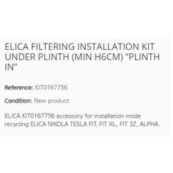 ELICA FILTERING INSTALLATION KIT UNDER PLINTH (MIN H6CM) “PLINTH IN”