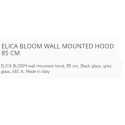 ELICA BLOOM WALL MOUNTED HOOD 85 CM