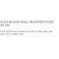 ELICA BLOOM WALL MOUNTED HOOD 85 CM