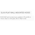 ELICA PLAT WANDHAUBE