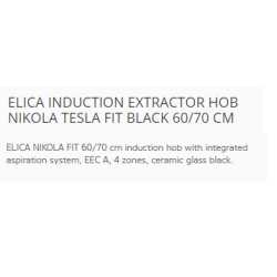 ELICA INDUCTION EXTRACTOR HOB NIKOLA TESLA FIT BLACK 60/70 CM