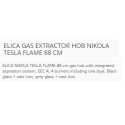 ELICA GAS EXTRACTOR HOB NIKOLA TESLA FLAME 88 CM