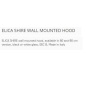 ELICA SHIRE WALL MOUNTED HOOD