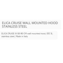 ELICA CRUISE WALL MOUNTED HOOD STAINLESS STEEL